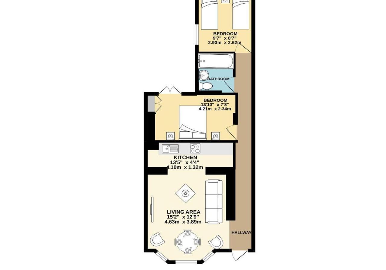 Queens Apartment - By My Getaways - Free Parking For One Car ブライトン エクステリア 写真